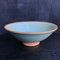 陶器 萩焼 和食器 作家 和モダン カフェ 飯碗 茶碗 器 青磁 ブルー