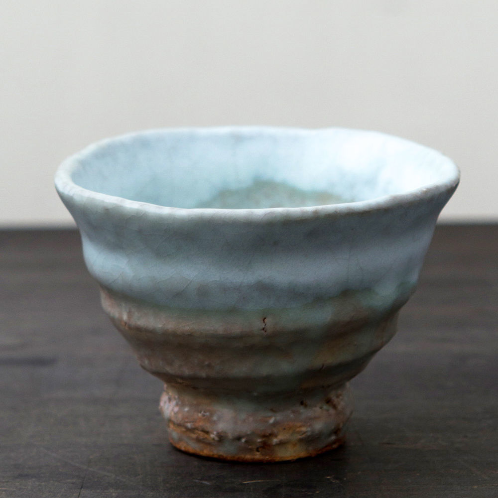 陶器 萩焼 輪花 酒器揃(木箱入) 河野聡 作 | 陶器 和食器 萩焼の