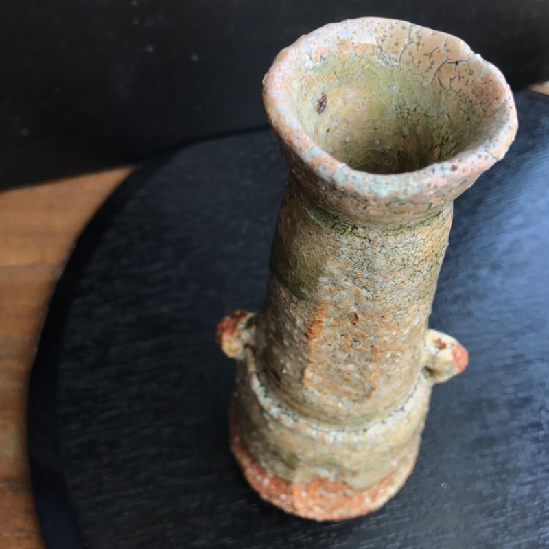 陶器 萩焼 和食器 作家 和モダン 鬼萩 耳付花瓶 黒田岳 | 陶器 和食器