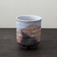 ◇◇陶器 萩焼 輪花◇◇ 登り窯焼成 組湯呑（木箱入）小久保凌雲