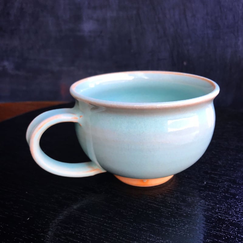 青灰色 陶器 作家物 スープカップ 3個セット 青灰色 陶器 作家物 スープカップ 3個セット 田川舞 スープカップ／薄青 -