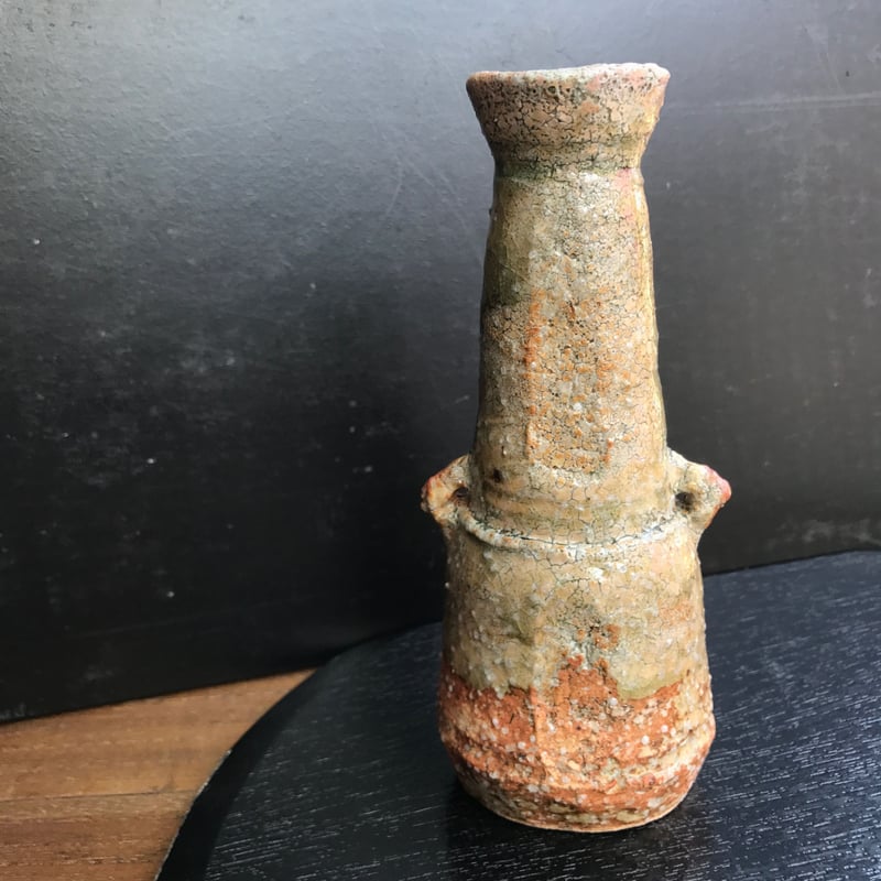 陶器 萩焼 和食器 作家 和モダン 鬼萩 耳付花瓶 黒田岳 | 陶器 和食器