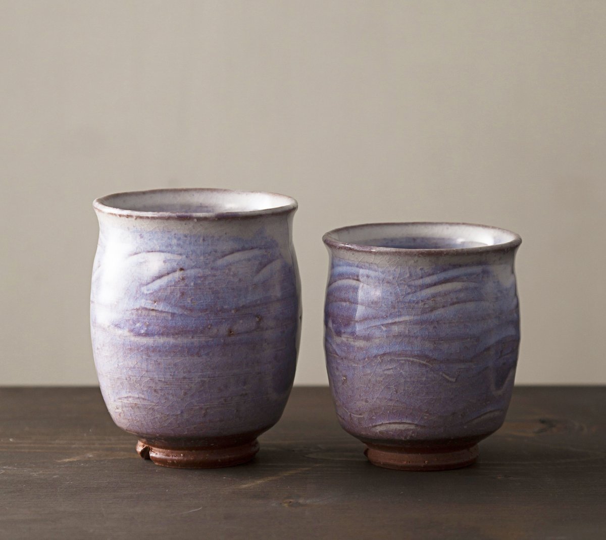 陶芸　作家者　萩焼　花器　箱付き　登窯　生花　華道　茶道 萩花入 天龍窯 要萩作 花瓶 花器 木箱入 服部要萩 華道 茶道