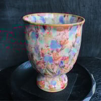 ◇◇陶器 萩焼 輪花◇◇ 登り窯焼成 組湯呑(木箱入) 小久保凌雲 作