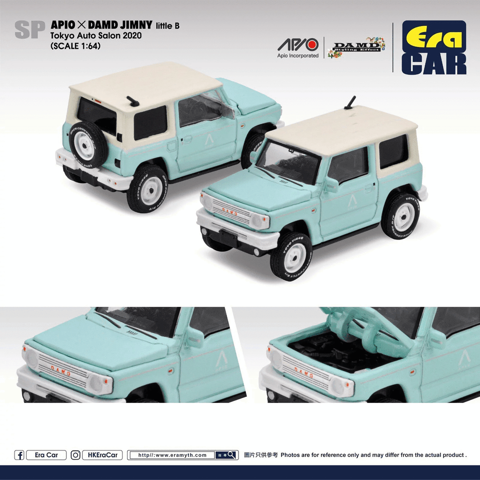 ERA CAR 1/64 APIO DAMD ジムニー little Bエラカー EraCar APIO×DAMD JIMNY(JB64) little B. Mint Blu
