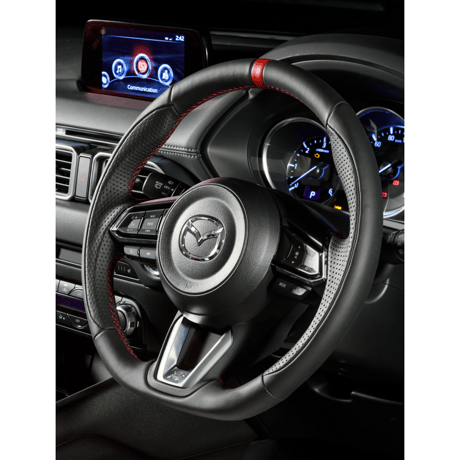 DAMD Sports Steering Wheel for MAZDA "SS360-M(L)" Leather Type