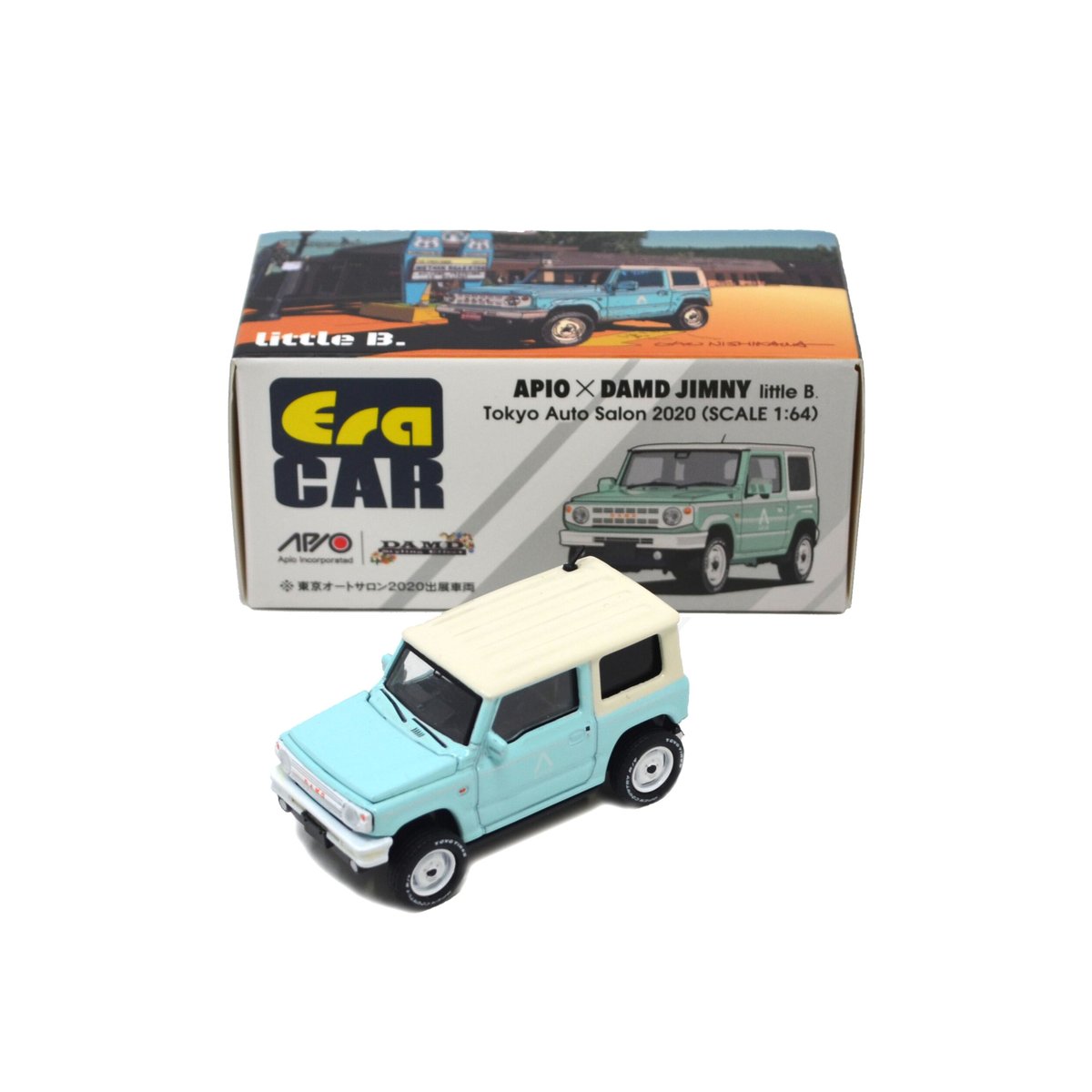 ERA CAR 1/64 APIO DAMD ジムニー little Bエラカー EraCar APIO×DAMD JIMNY(JB64) little B. Mint Blu