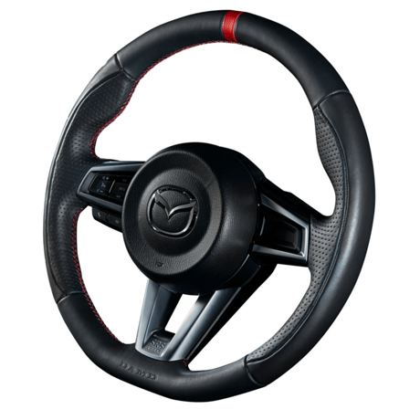 DAMD Sports Steering Wheel for MAZDA "SS358-M" Leather Type