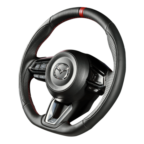 DAMD Sports Steering Wheel for MAZDA "SS360-M(L)" Leather Type