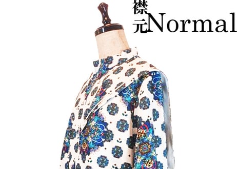 セーラー服風シャツ  　諸行無常テキスタイルデザイン