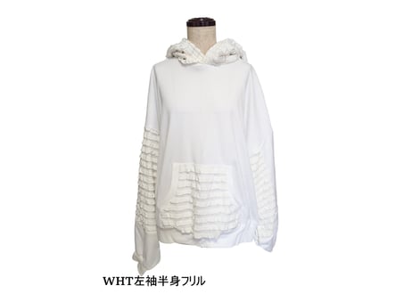 袖サークルビックシルエットパーカー