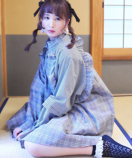 タックフリルワンピース  ＜一点物＞