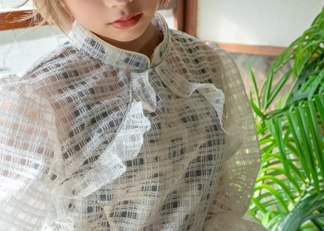 総レース×チャイナディティールワンピース