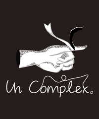 Un Complex。　ロゴ　ホログラムステッカー