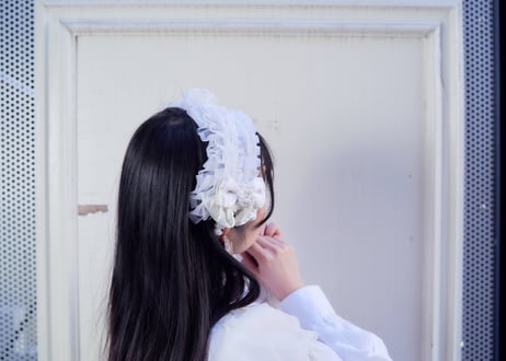 かききまなみ×yumenouragawa×EVEMACARON　MV衣装提供ヘッドドレス