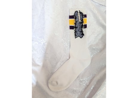 Gingham Check Frill Crew Socks　ギンガムチェックフリルクルーソックス