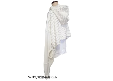 袖サークルビックシルエットパーカー