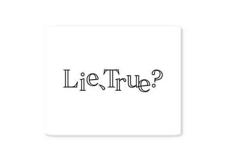 Lie,Ture？　ステッカーセット