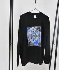 諸行無常曼荼羅ロングスリーブシャツ  水面曼荼羅デザイン