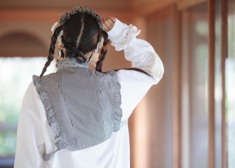 apron dress collar エプロンドレスつけ襟 | un complex.