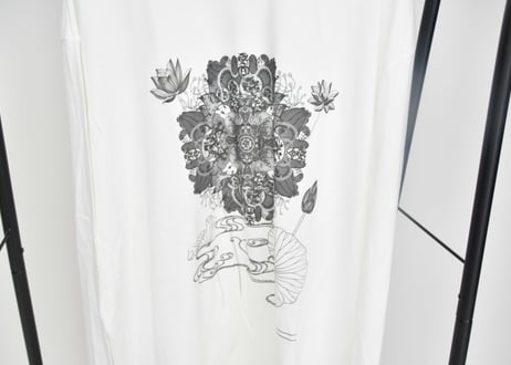 諸行無常曼荼羅ロングスリーブシャツ  背景デザイン