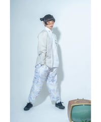 サスペンダー付きワイドパンツ