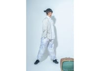 サスペンダー付きワイドパンツ