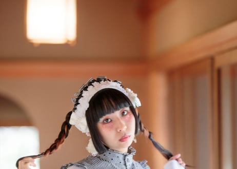 apron dress collar　エプロンドレスつけ襟