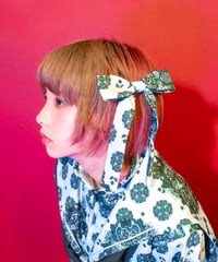 諸行無常柄リボンヘアピン（ペア）