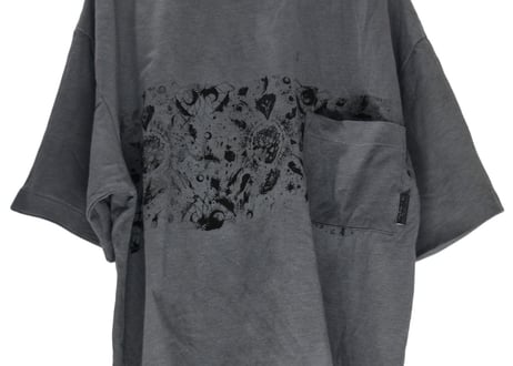 シルクスクリーン色相是空BIGTシャツ