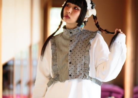 apron dress collar　エプロンドレスつけ襟