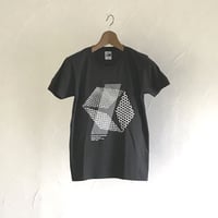 グラフィックＴシャツ(伊勢型紙文様) 　SMOKE BLACK【ネコポス限定　送料無料・税込】　（代引き不可）