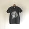 グラフィックTシャツ(伊勢型紙文様) SMOKE BLACK【ネコポス限定 送料無料・税込】 (代引き不可)
