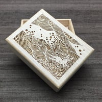 KATAGAMI文様の宝箱【波にうさぎ】　【税込・送料無料(一部地域有料)】