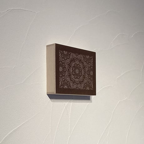 伊勢型紙の文庫箱　【メダリオン-medallion-】京紫-purple-