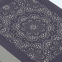 伊勢型紙の文庫箱　【メダリオン-medallion-】京紫-purple-