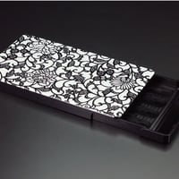 名刺ケース/ジュラルミン削り出し【アラベスク】BKACK　【送料無料　税込】