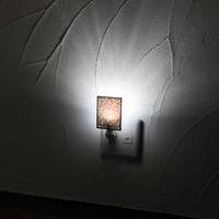 伊勢型紙のナイトランプ【梅桜菊小紋】柿渋色【送料無料　税込】