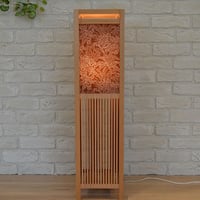 伊勢型紙の組子　フロアーランプ【葉蘭・杜若】