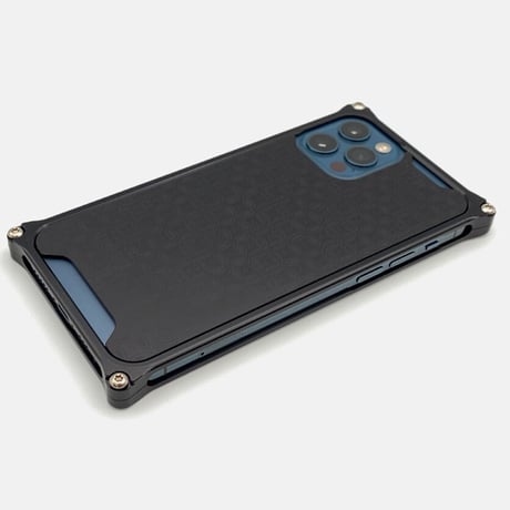 iPhone 12/12pro アルミ削り出しケース【七宝 】BLACK【送料無料　税込】
