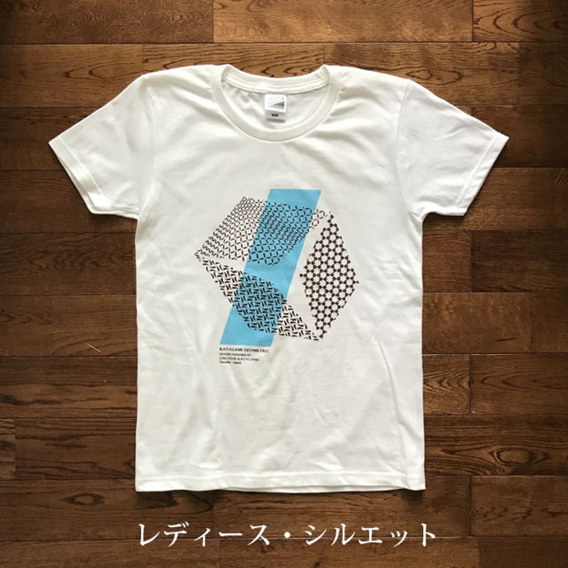 グラフィックTシャツ(伊勢型紙文様) WHITE【ネコポス限定 送料無料