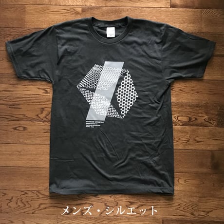 グラフィックＴシャツ(伊勢型紙文様) 　SMOKE BLACK【ネコポス限定　送料無料・税込】　（代引き不可）