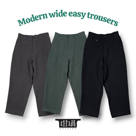MODERN WIDE EASY TROUSERS