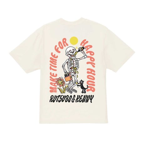 MAKE TIME FOR HAPPY HOUR S/S T-SHIRTS (RUTSUBO×KENTARO YOSHIDA)