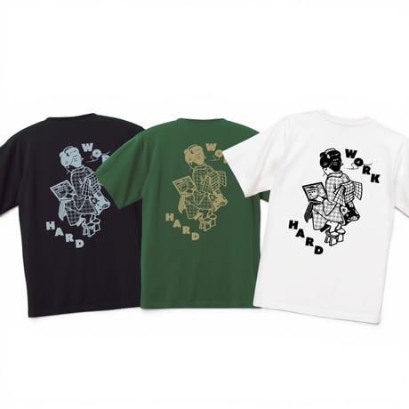 WORKHARD/必殺仕事人 S/S T-SHIRTS (RUTSUBO×YU SUDA ）
