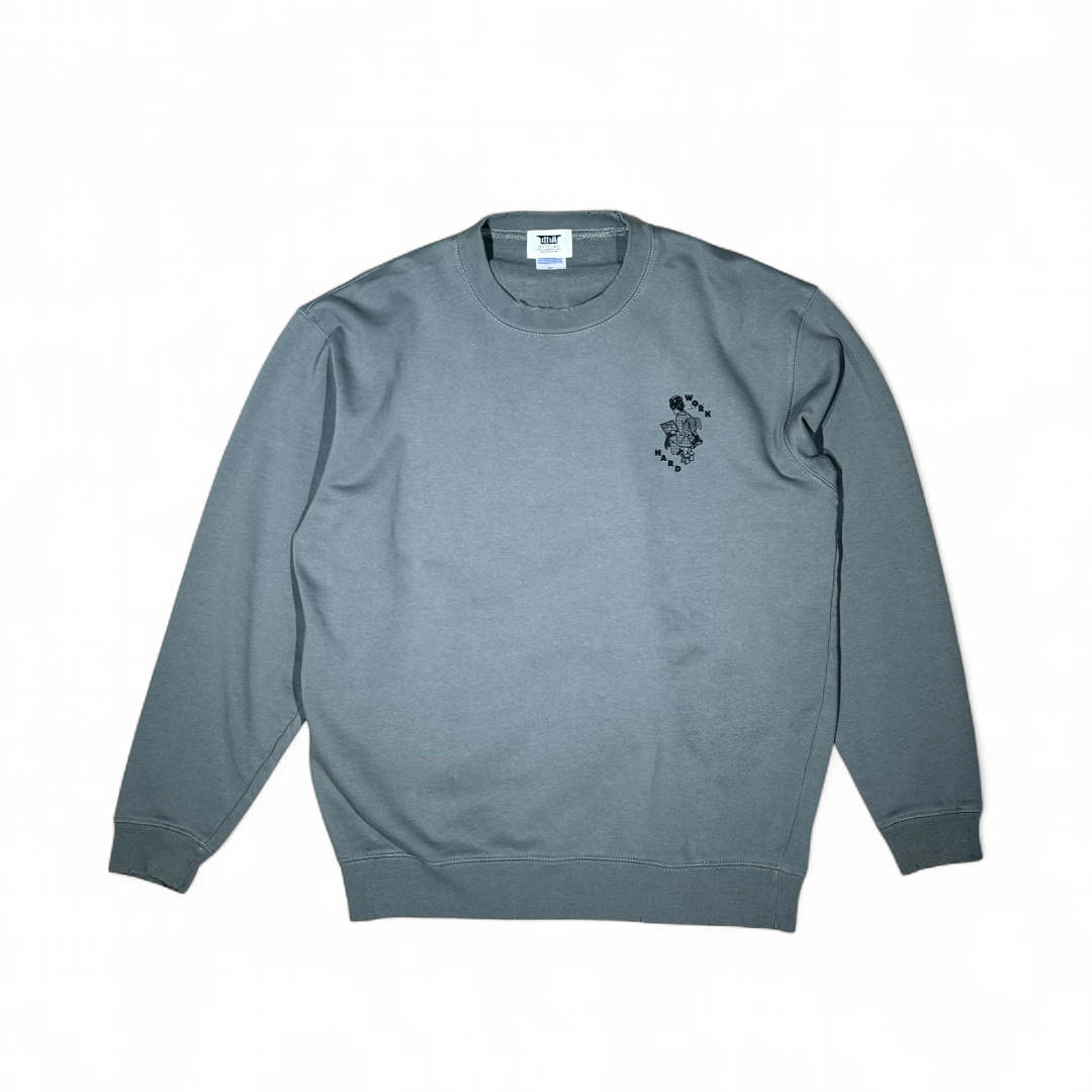 WORKHARD/必殺仕事人 CREW SWEAT (RUTSUBO×YU SUDA ） |