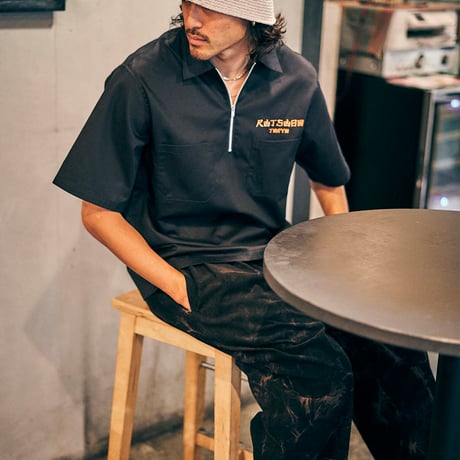 尺凶丁己凶日回  HALFZIP SHIRTS