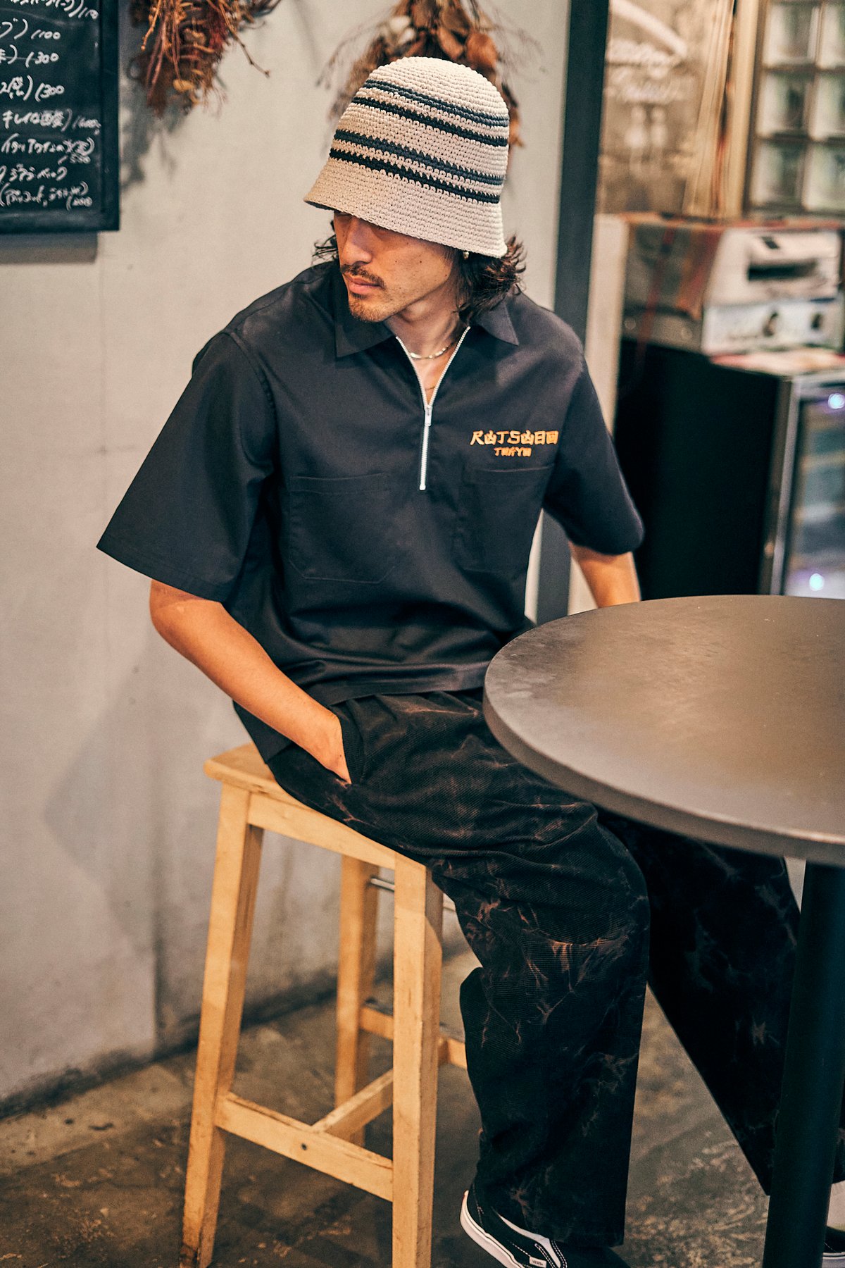 尺凶丁己凶日回 HALFZIP SHIRTS | 坩堝-RUTSUBO- ONLINE SHOP