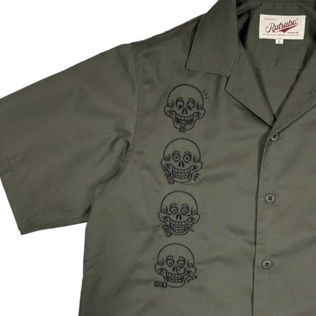 Kenny Skull Camp Collar Shirt (RUTSUBO×KENTARO YOSHIDA)