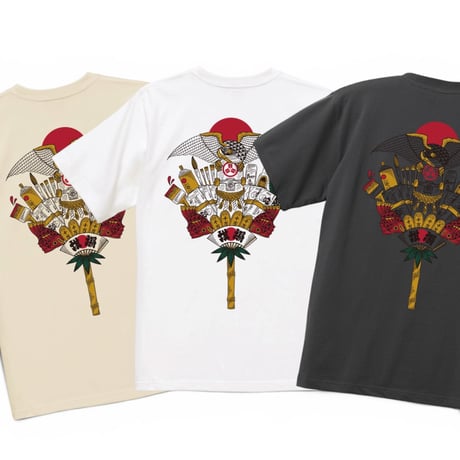 熊手 S/S T-SHIRTS ( 画工遊鷹 )　YUTAKA × RUTSUBO “KUMADE” Lucky Rake Tee